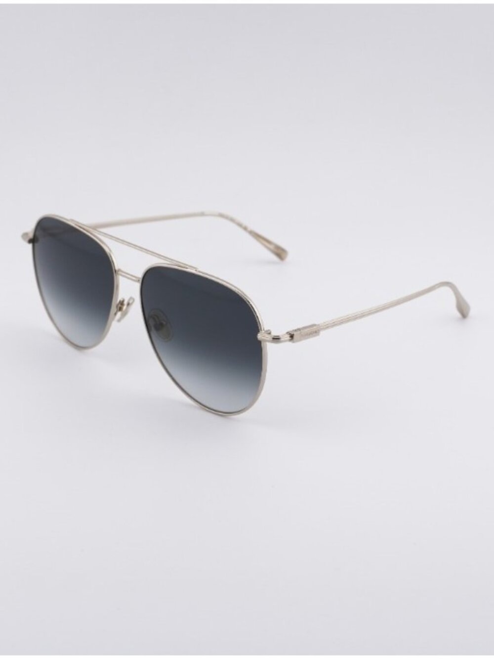 Salvatore Ferragamo SF308S 715 Sunglasses Gold Aviator Frame, Blue Lenses